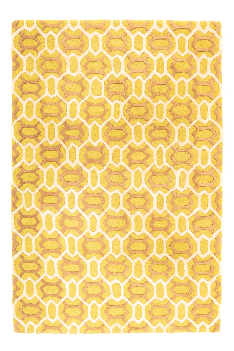 Uldtæppe - 260 x 180 cm - gul