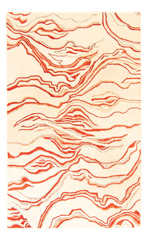 Designer tæppe - 244 x 151 cm - beige