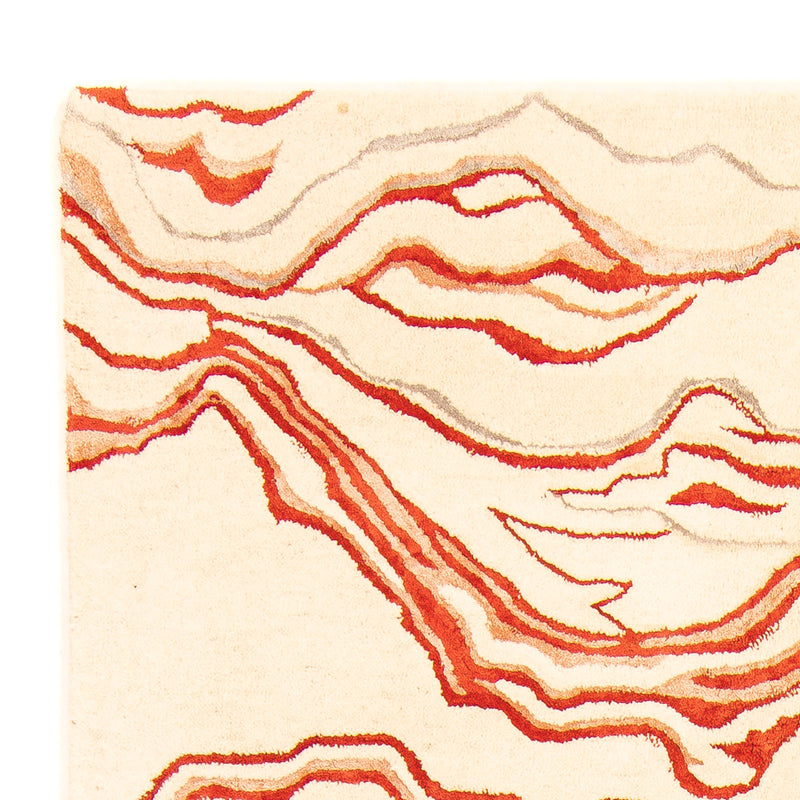 Designer tæppe - 244 x 151 cm - beige