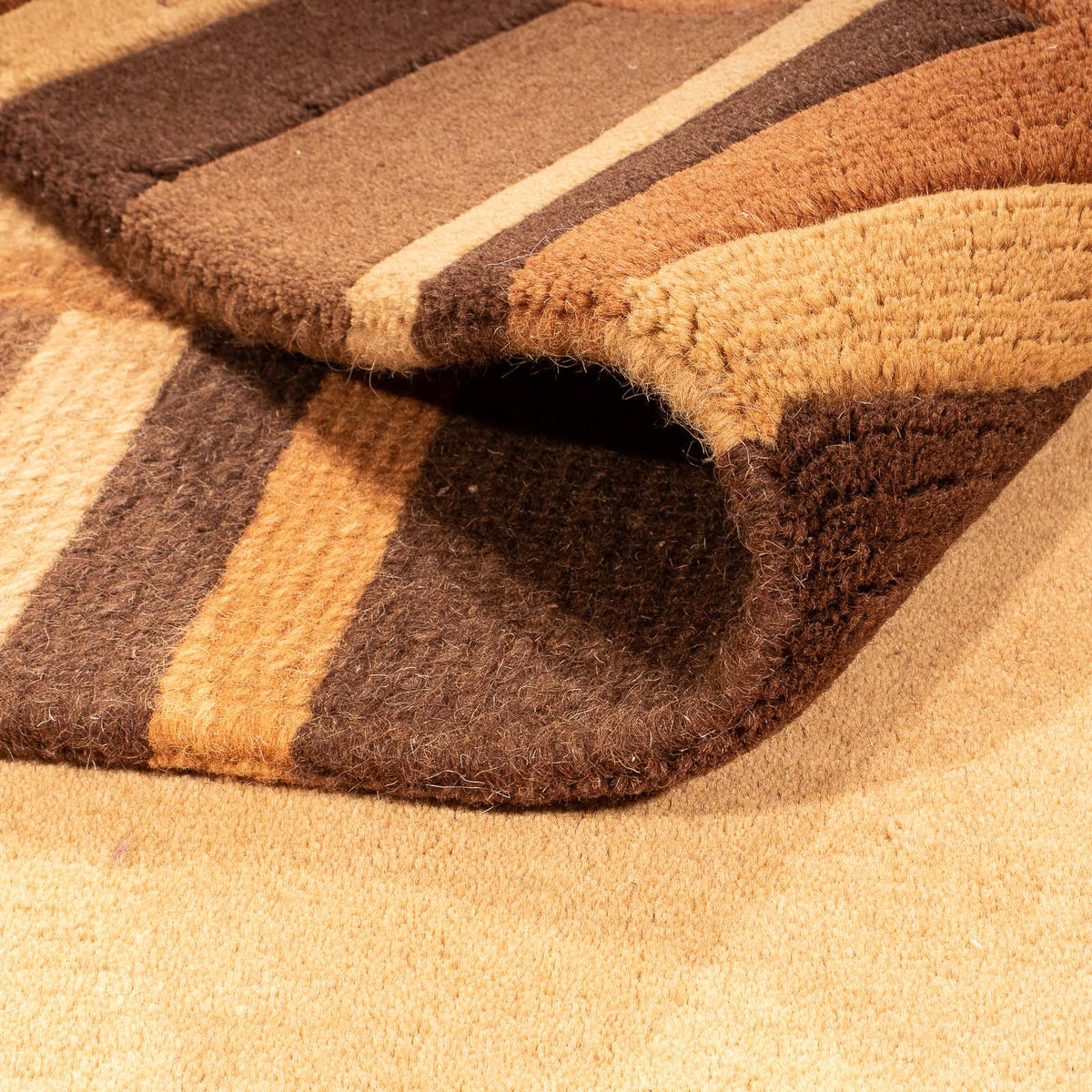 Nepal Tæppe - 194 x 142 cm - brun