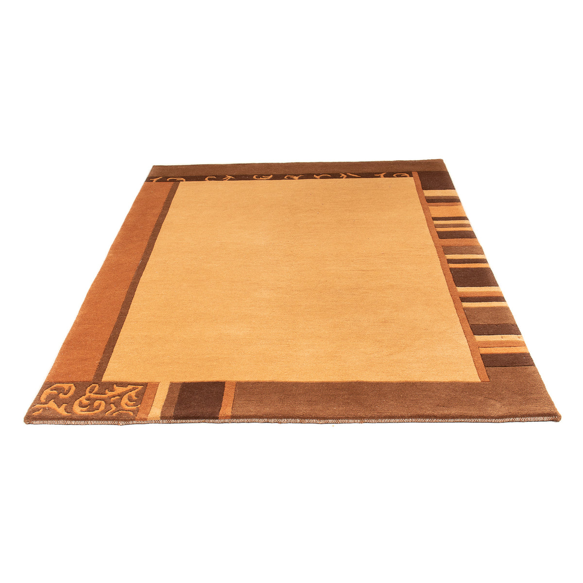 Nepal Tæppe - 194 x 142 cm - brun