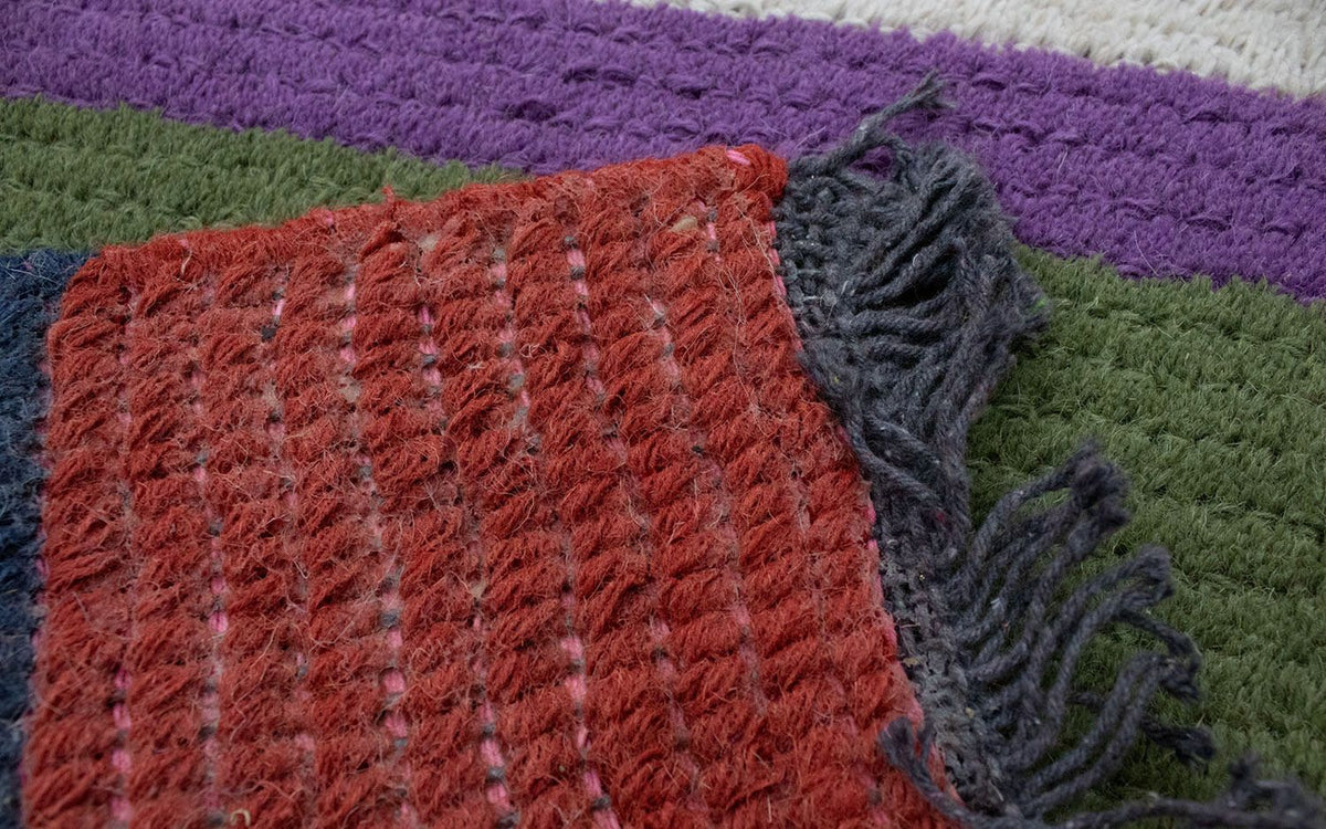 Nepal Tæppe - 140 x 70 cm - flerfarvet