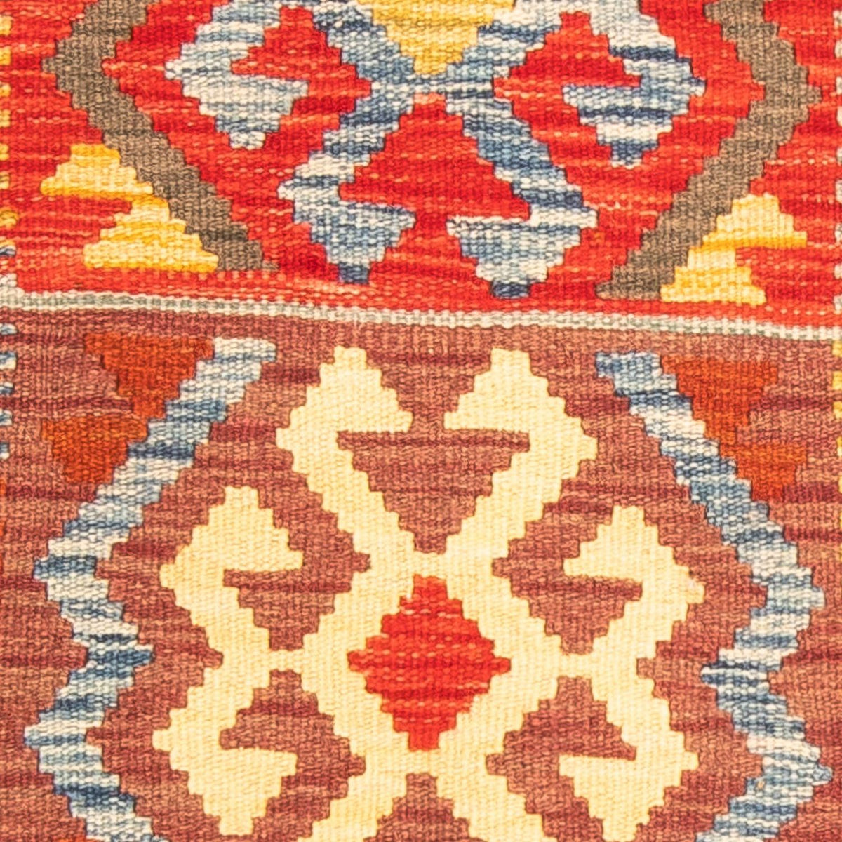 Kelim Carpet - Splash - 125 x 86 cm - brun