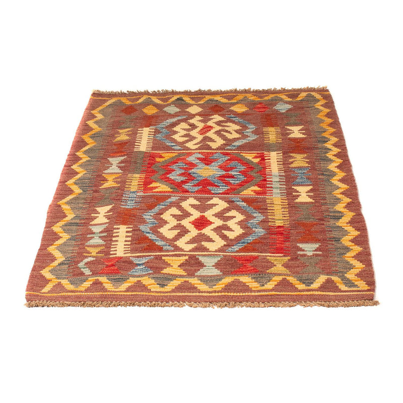 Kelim Carpet - Splash - 125 x 86 cm - brun