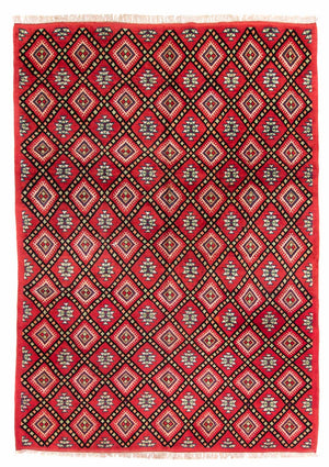 Berber tæppe - 281 x 198 cm - rød
