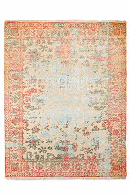 Designer tæppe - 195 x 155 cm - flerfarvet