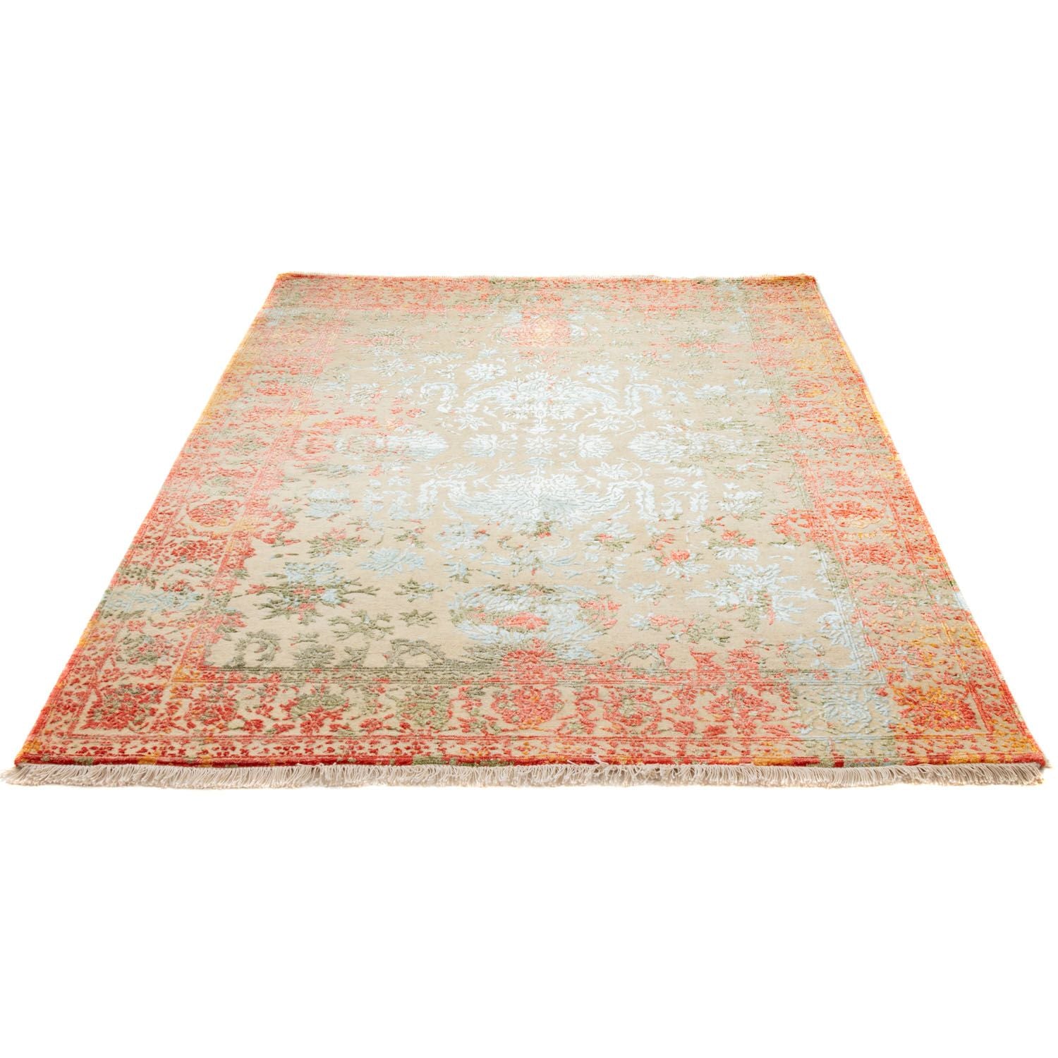 Designer tæppe - 195 x 155 cm - flerfarvet