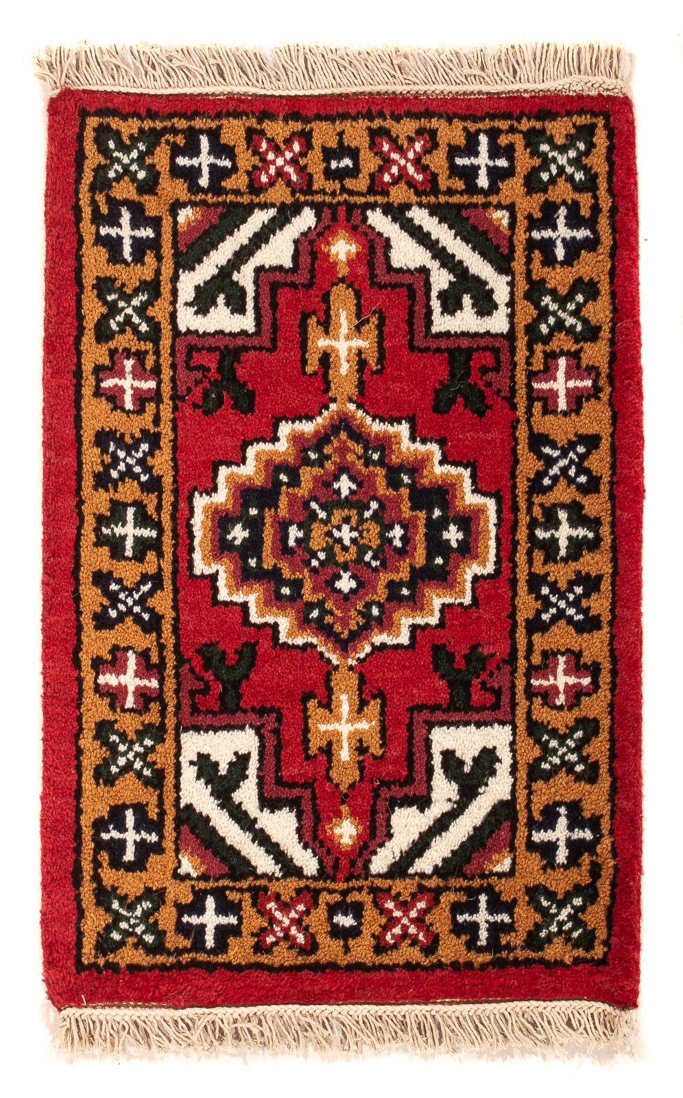 Orientalsk tæppe - 60 x 40 cm - mørkerød