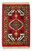 Orientalsk tæppe - 60 x 40 cm - mørkerød