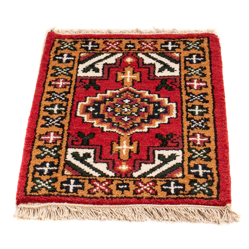 Orientalsk tæppe - 60 x 40 cm - mørkerød
