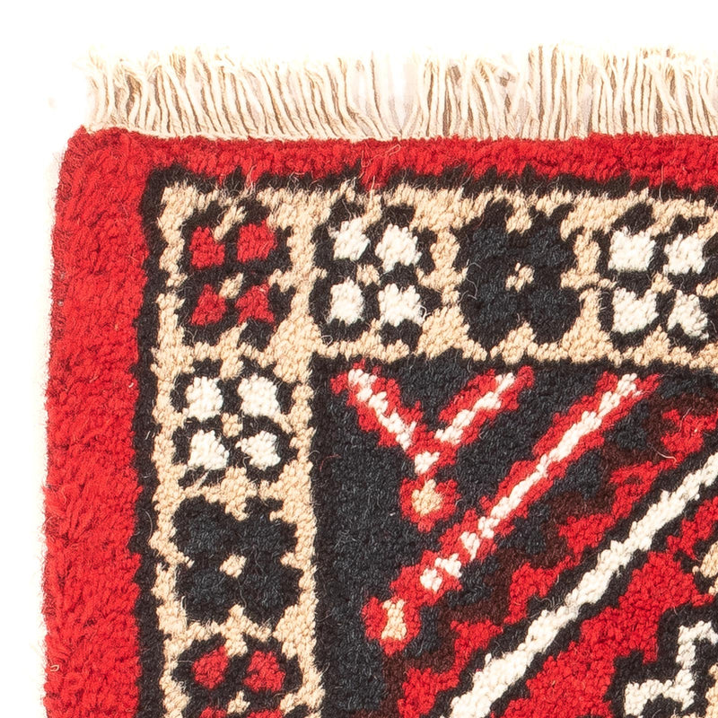 Orientalsk tæppe - 60 x 40 cm - mørkerød