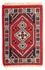 Orientalsk tæppe - 60 x 40 cm - mørkerød
