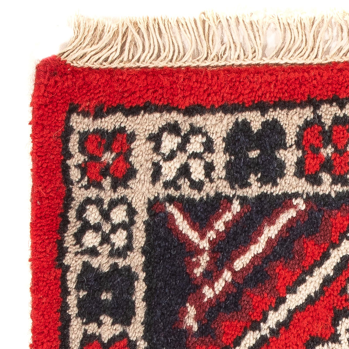 Orientalsk tæppe - 60 x 40 cm - mørkerød