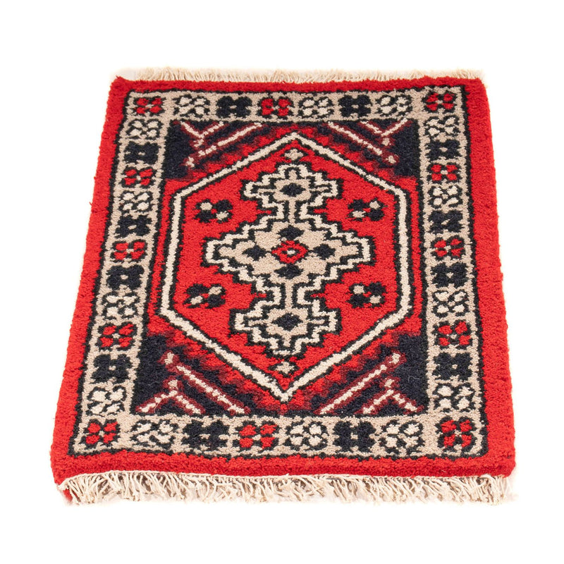 Orientalsk tæppe - 60 x 40 cm - mørkerød