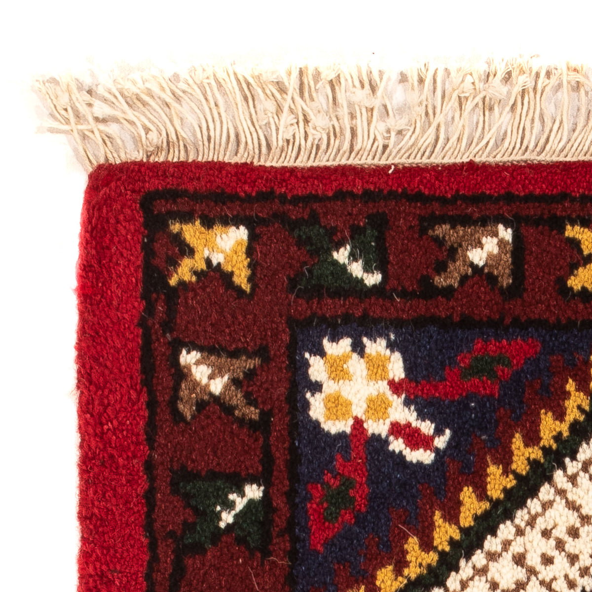 Orientalsk tæppe - 60 x 40 cm - mørkerød