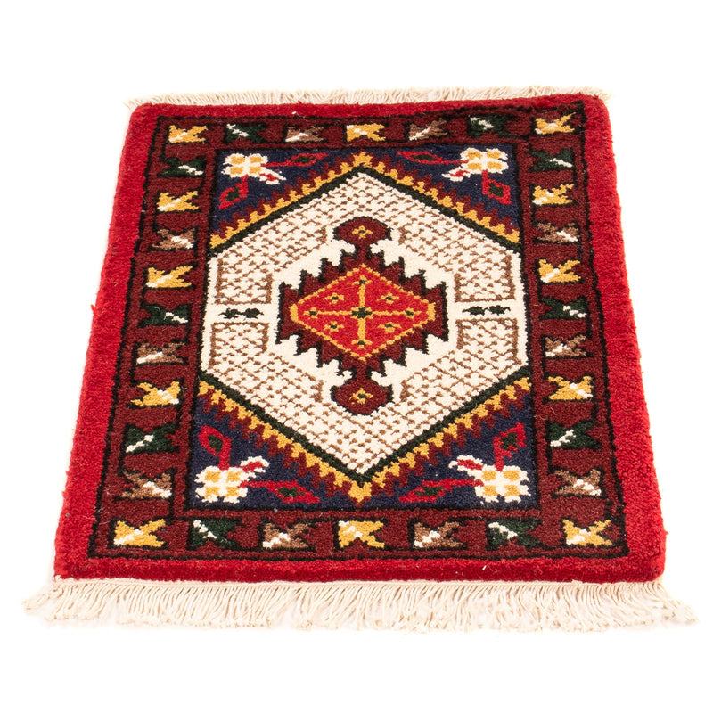 Orientalsk tæppe - 60 x 40 cm - mørkerød