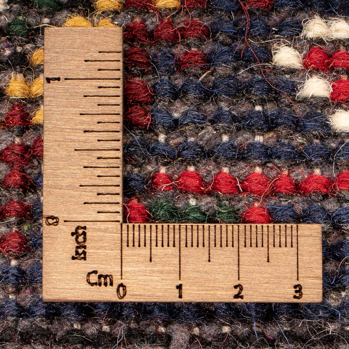 Orientalsk tæppe - 60 x 40 cm - mørkerød