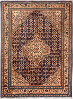 Persisk tæppe - Nomadisk - 256 x 195 cm - blå