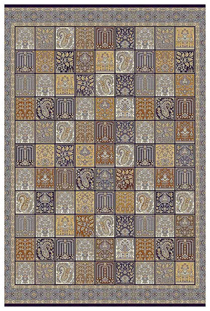 Orientalsk vævet tæppe - Byzantine Boudoir - rektangulær