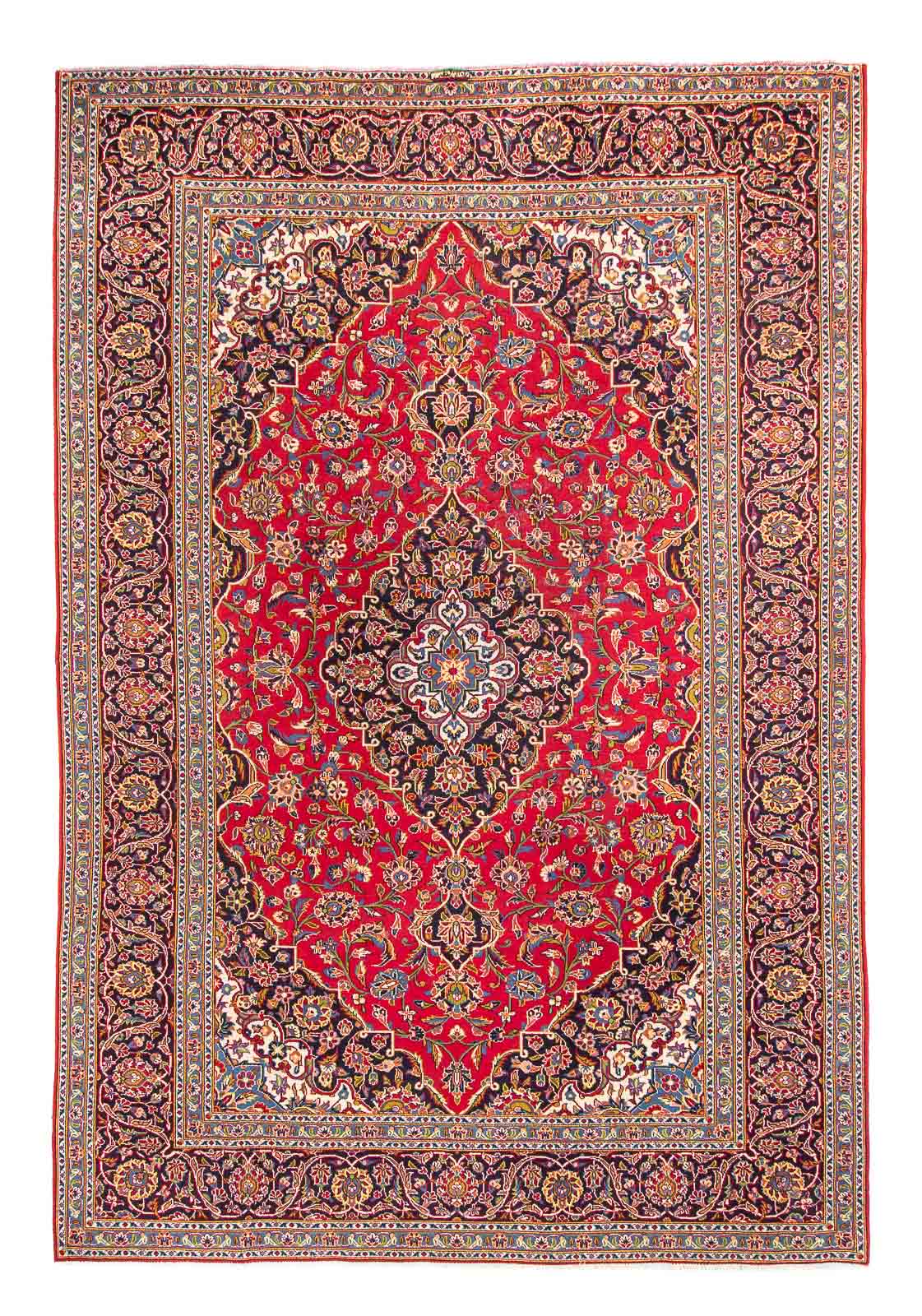 Persisk tæppe - Keshan - 346 x 243 cm - rød