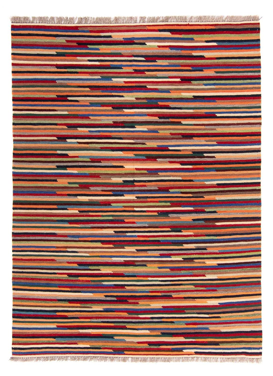 Kelim-tæppe - Trendy - 206 x 148 cm - flerfarvet