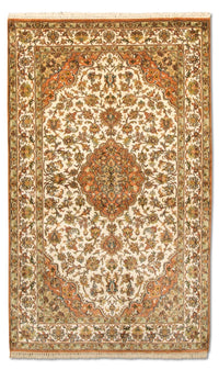 Silketæppe - Kashmir Silk - 160 x 95 cm - beige