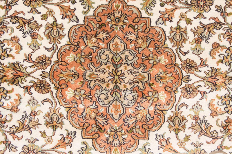 Silketæppe - Kashmir Silk - 160 x 95 cm - beige