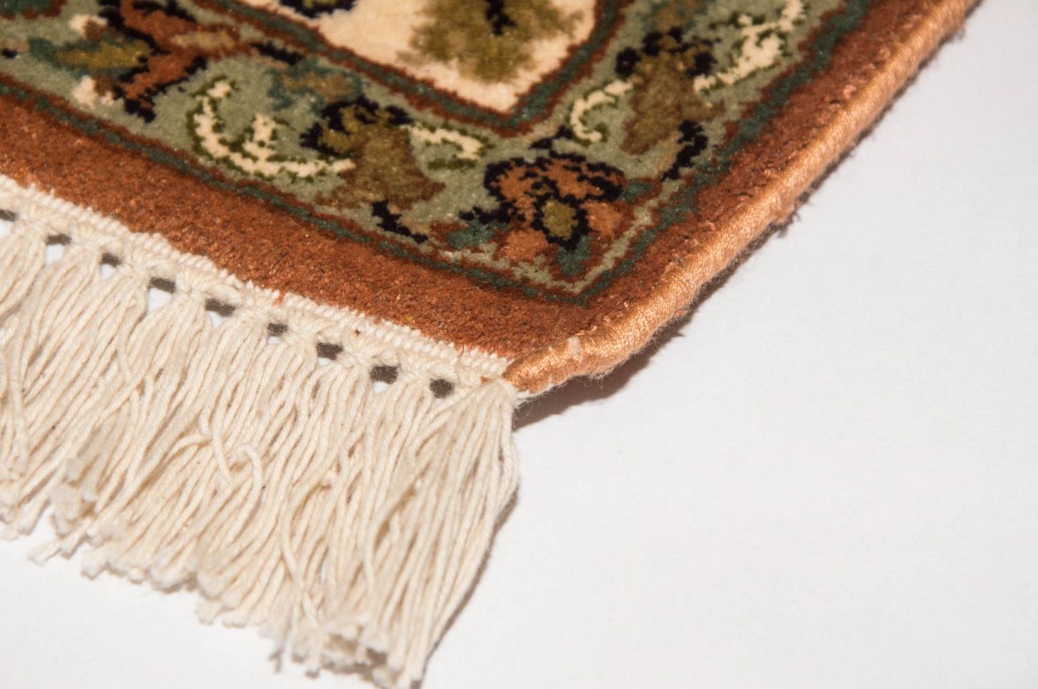 Silketæppe - Kashmir Silk - 160 x 95 cm - beige