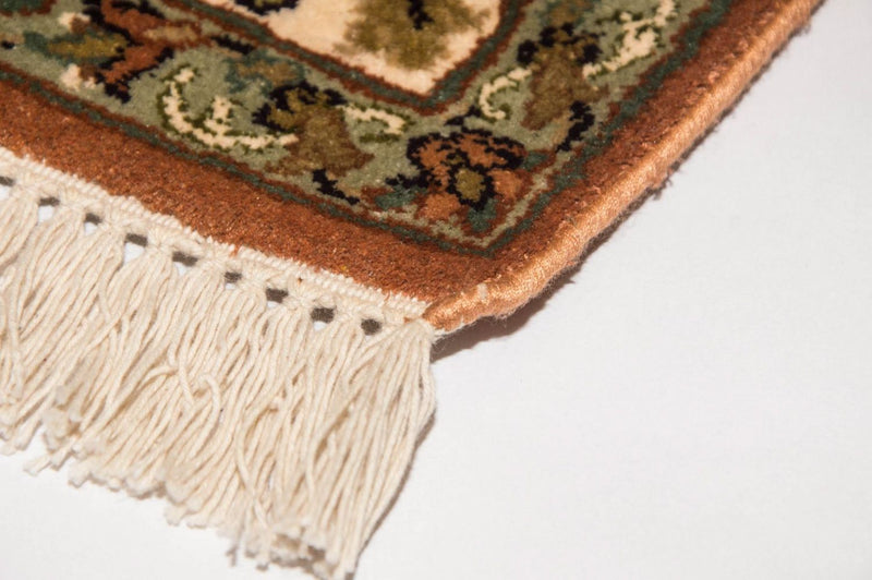 Silketæppe - Kashmir Silk - 160 x 95 cm - beige