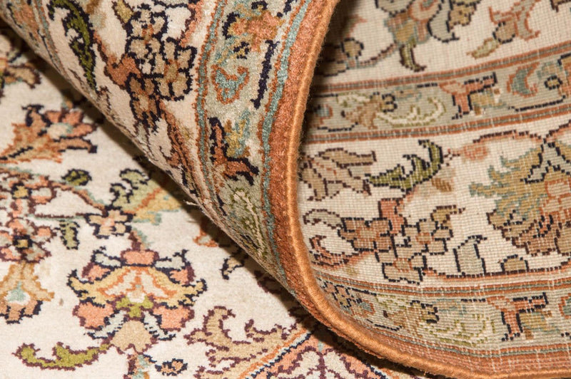 Silketæppe - Kashmir Silk - 160 x 95 cm - beige