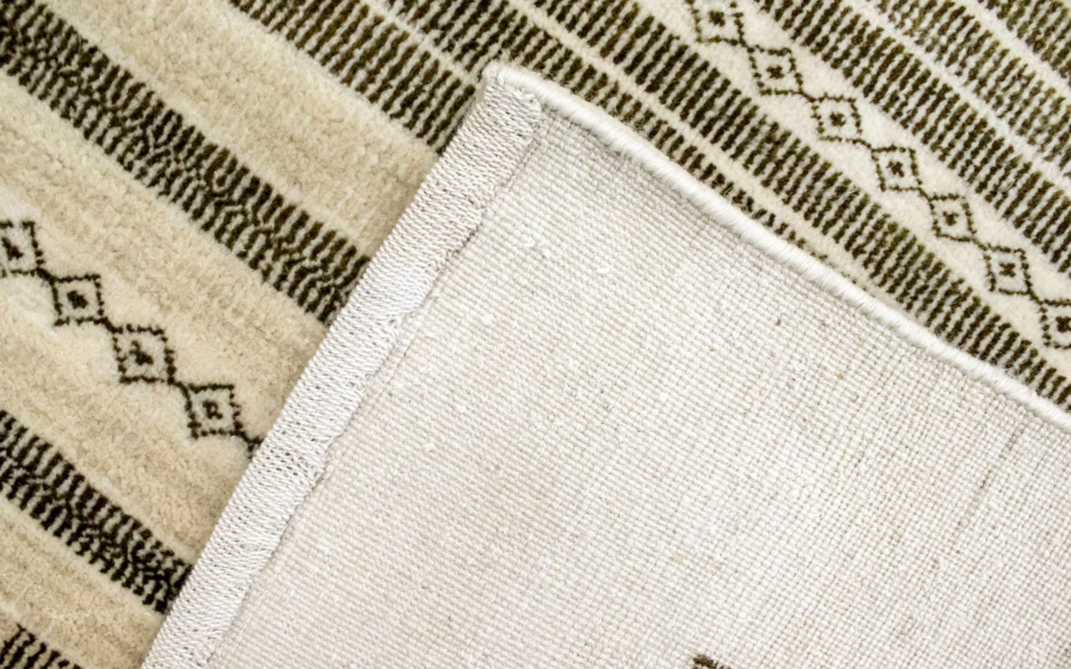 Gabbeh Tæppe - Loribaft Persisk - 199 x 142 cm - beige
