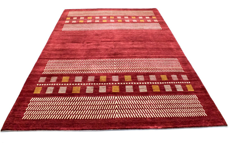 Gabbeh Tæppe - Loribaft Persisk - 300 x 198 cm - rød