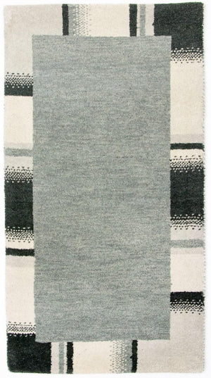 Gabbeh-tæppe - Indus - 141 x 72 cm - sølv