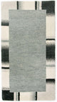 Gabbeh-tæppe - Indus - 141 x 72 cm - sølv