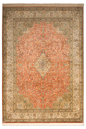 Silketæppe - Kashmir Silk - 244 x 168 cm - orange