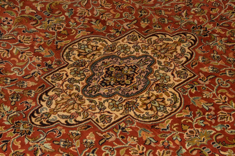 Silketæppe - Kashmir Silk - 244 x 168 cm - orange