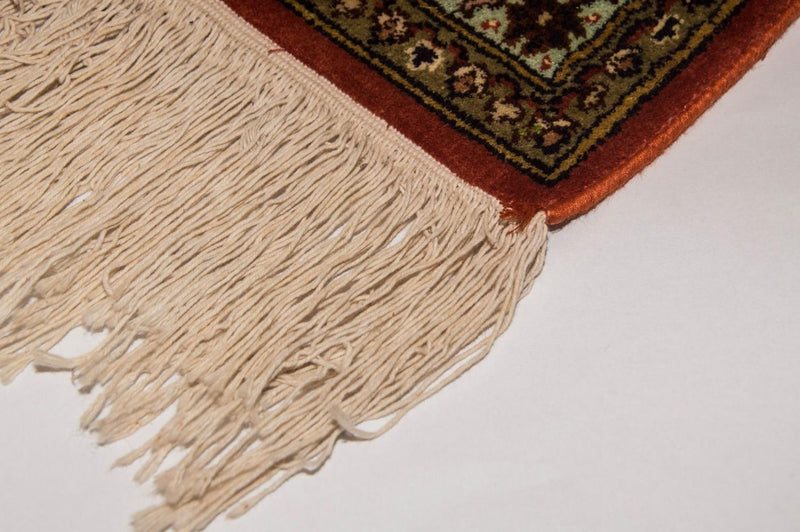Silketæppe - Kashmir Silk - 244 x 168 cm - orange