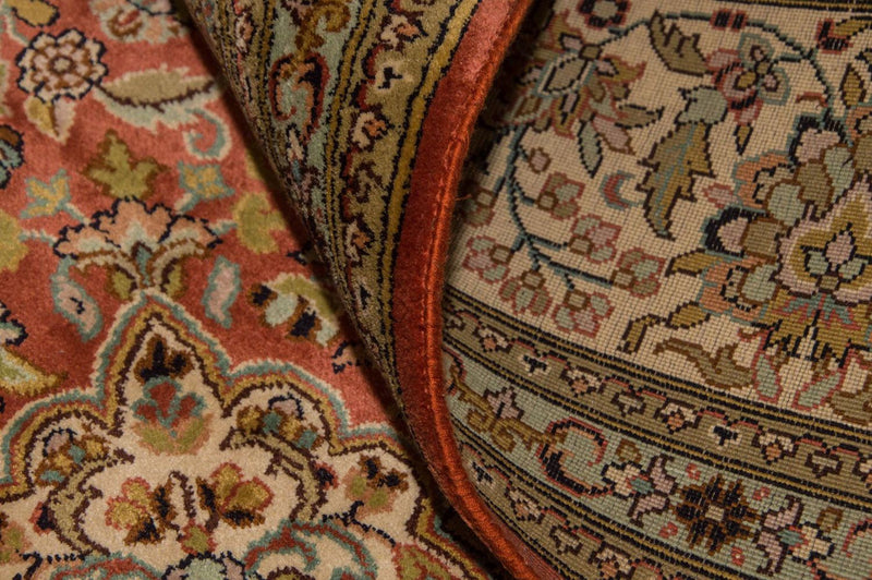 Silketæppe - Kashmir Silk - 244 x 168 cm - orange