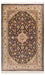 Silketæppe - Kashmir Silk - 150 x 93 cm - mørkeblå