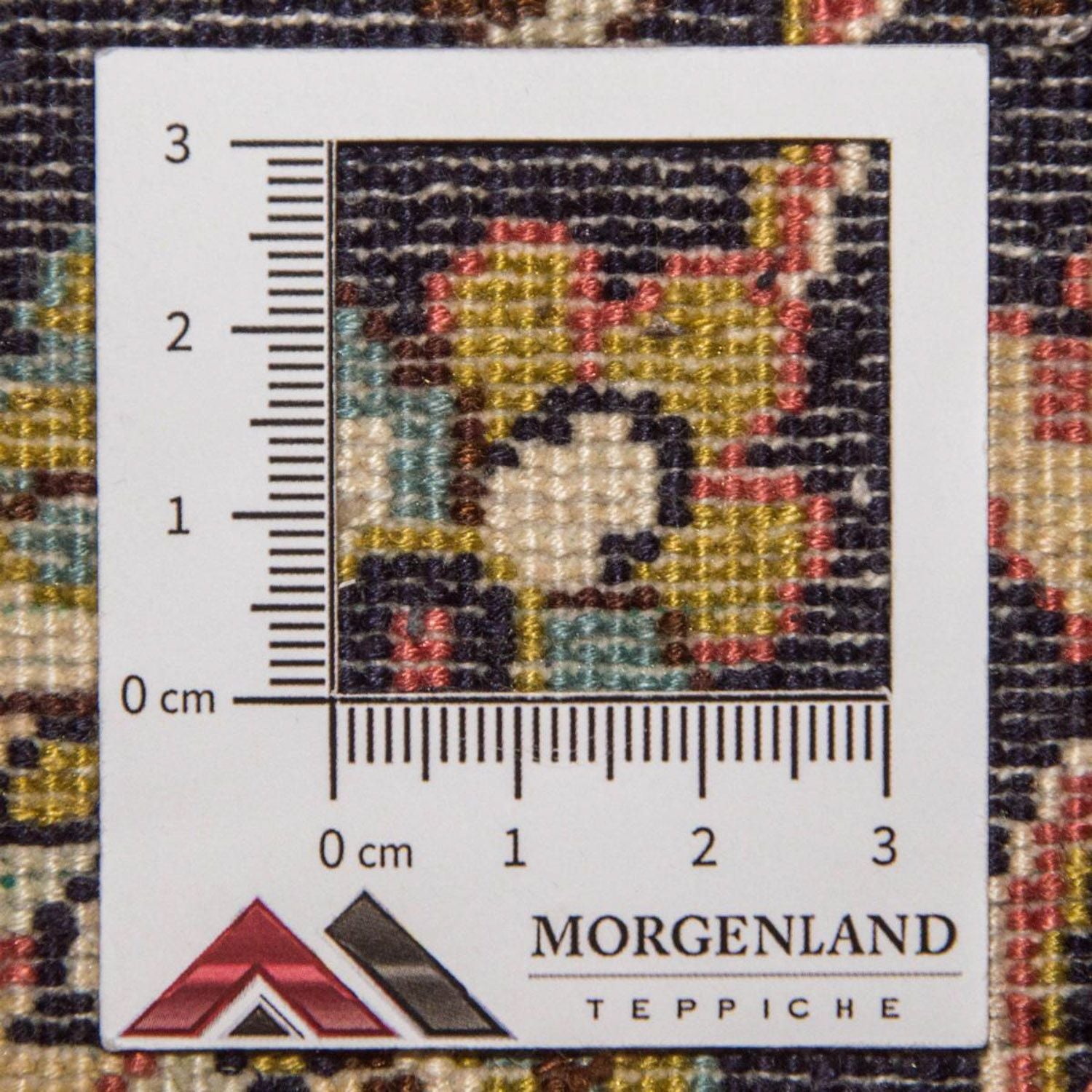 Silketæppe - Kashmir Silk - 150 x 93 cm - mørkeblå