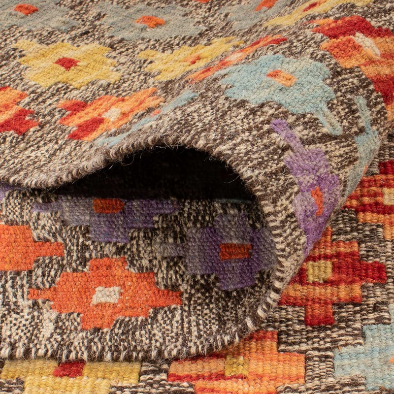 Kelim Carpet - Splash - 200 x 155 cm - flerfarvet