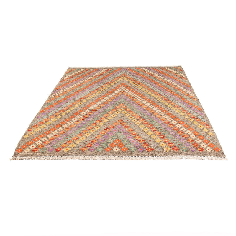 Kelim Carpet - Splash - 200 x 155 cm - flerfarvet