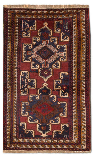 Baluch-tæppe - 147 x 82 cm - blå