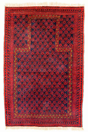 Baluch-tæppe - 122 x 80 cm - rød
