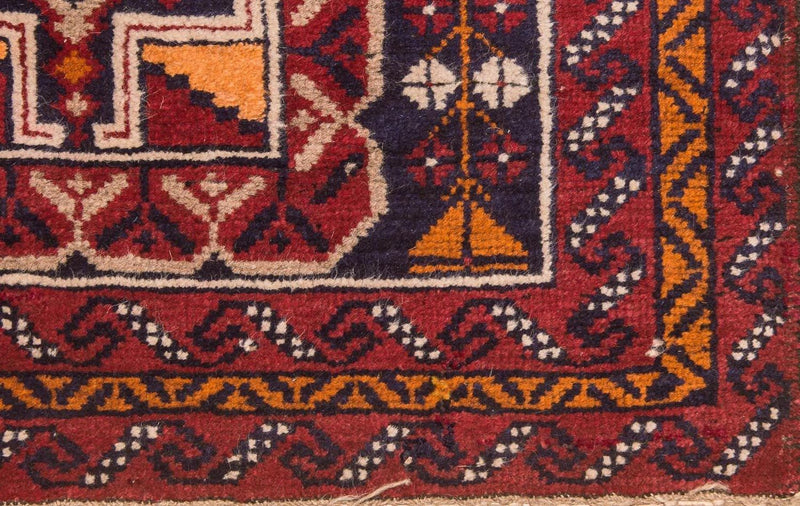 Baluch-tæppe - 126 x 77 cm - flerfarvet