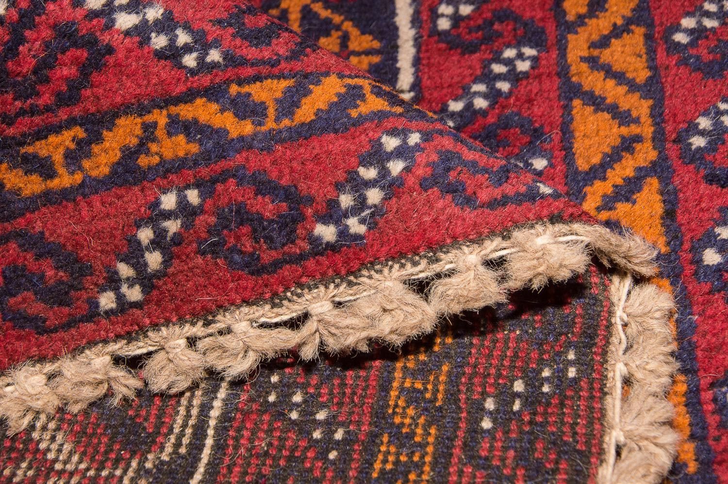 Baluch-tæppe - 126 x 77 cm - flerfarvet