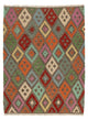 Kilim Maimana Tæppe 194x151cm - Uldtæppe