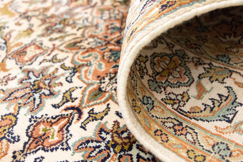 Silketæppe - Kashmir Silk - 149 x 89 cm - beige