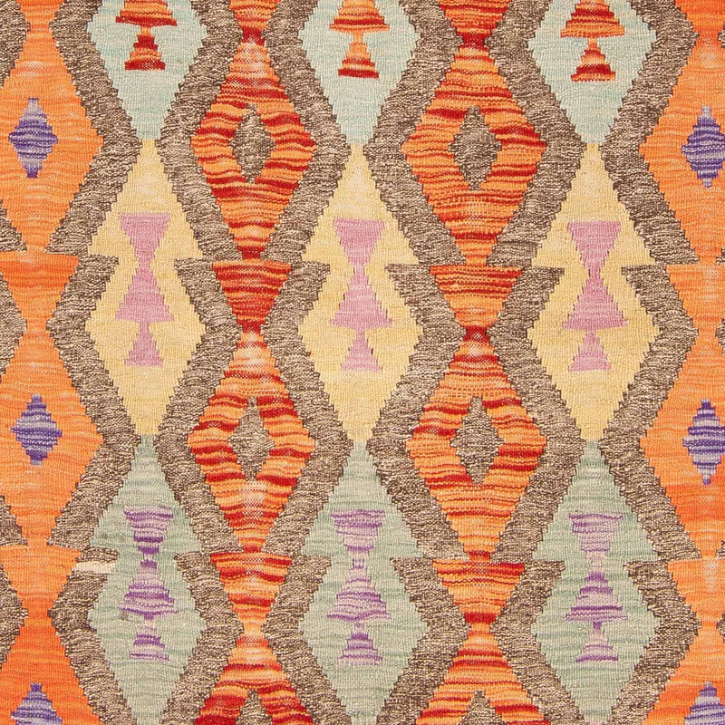 Kelim Carpet - Splash - 207 x 155 cm - flerfarvet