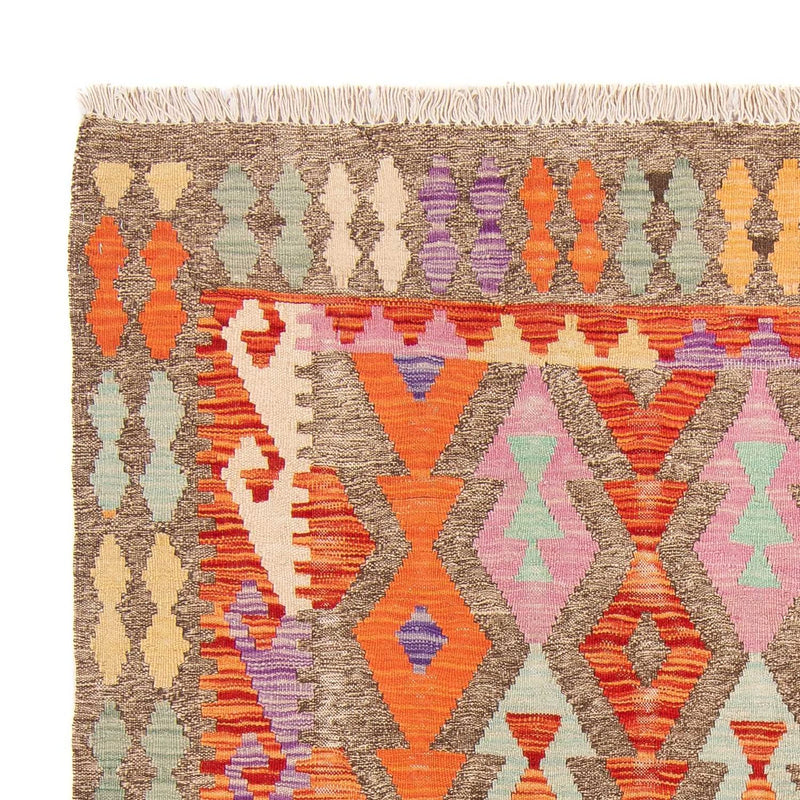 Kelim Carpet - Splash - 207 x 155 cm - flerfarvet
